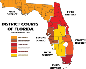 Florida - District Courts of Appeal (Red Brown Yellow Orange)