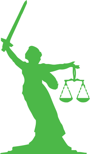Lady Justice (Green silhoutte)
