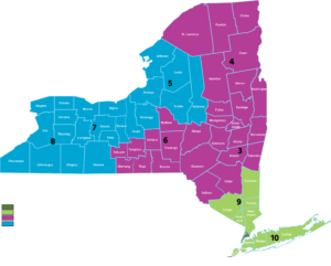 New York - Appellate Division Maps with Judicial Districts