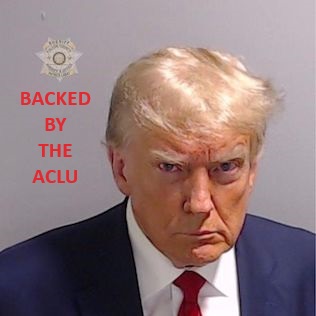 Donald Trump Mugshot and ACLU